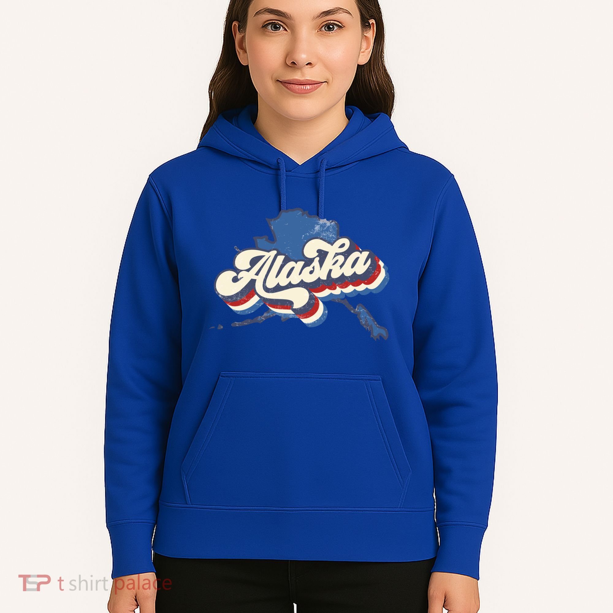 State Of Alaska Retro Logo Hoodie