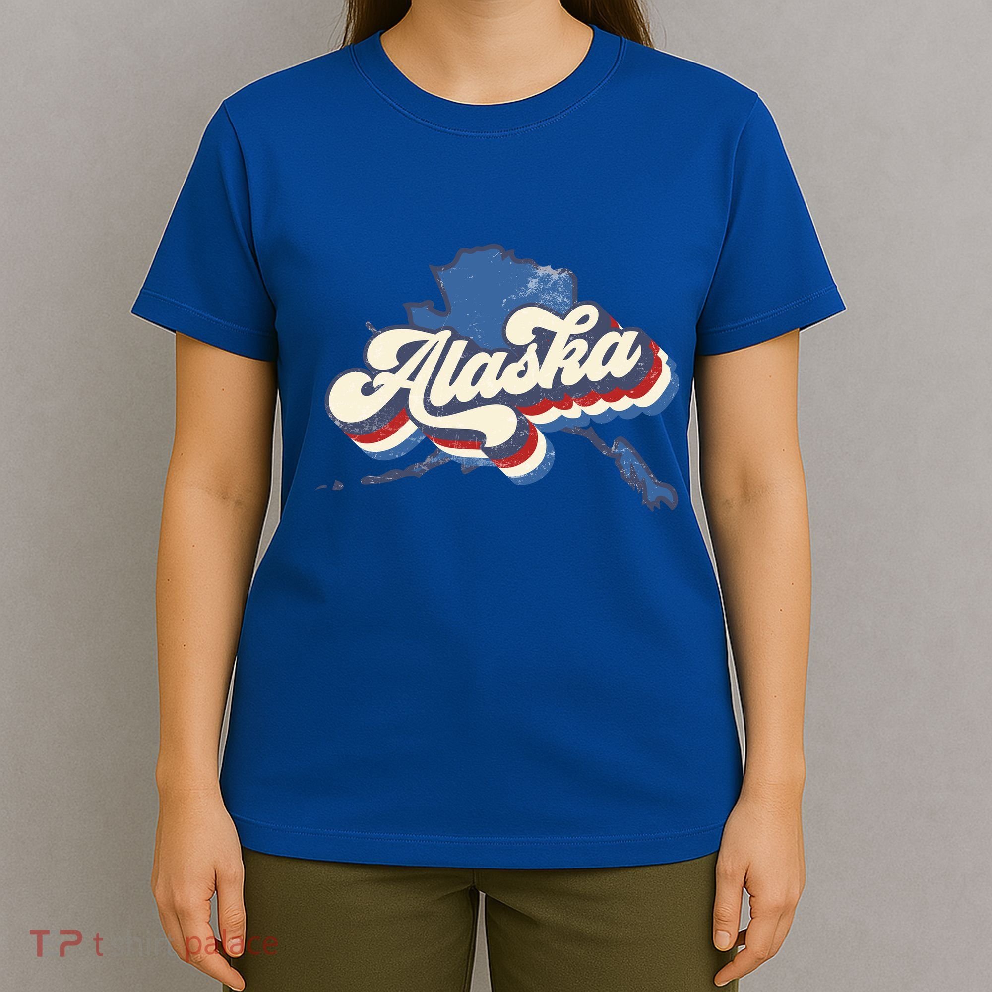 State Of Alaska Retro Logo T-Shirt