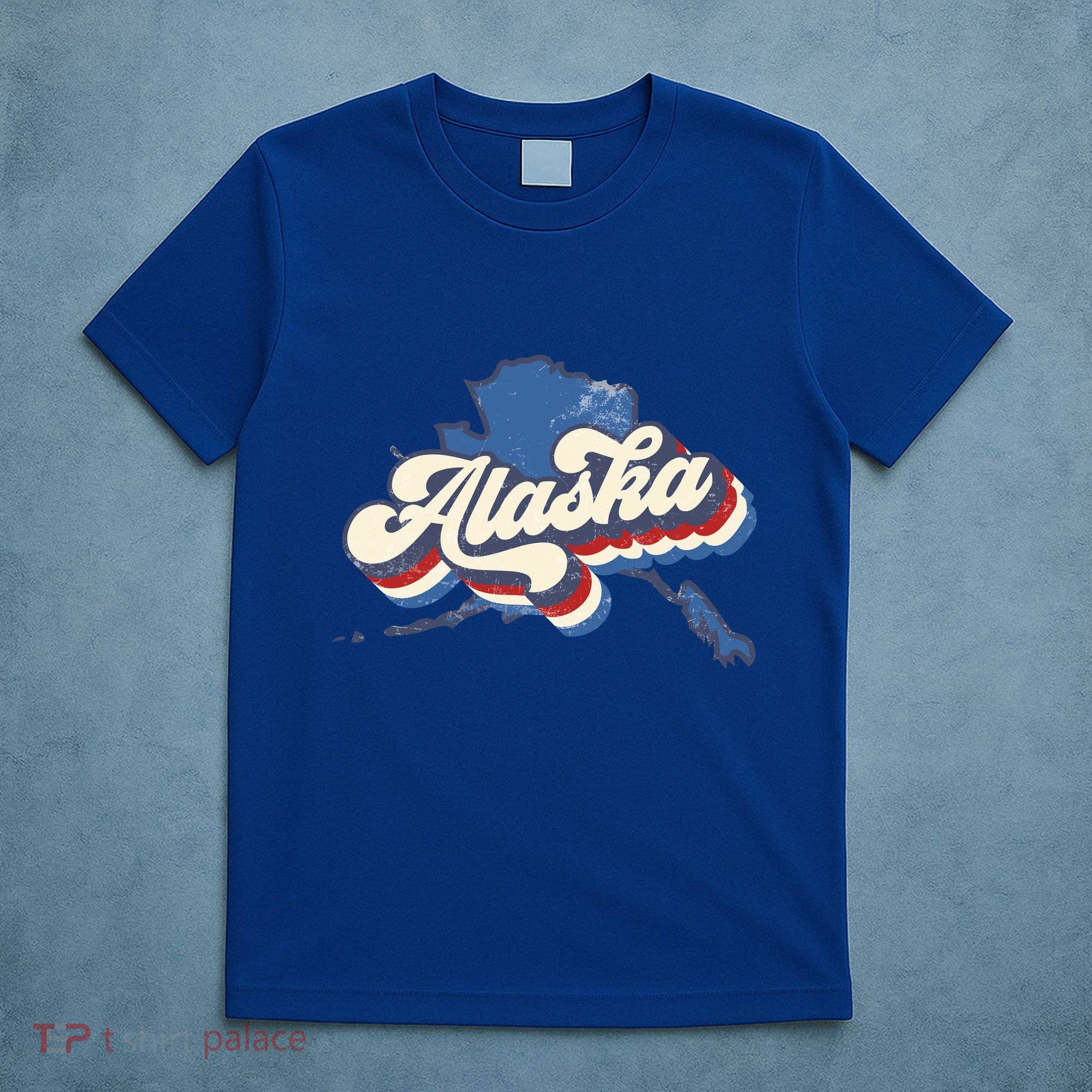 State Of Alaska Retro Logo T-Shirt