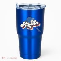 State Of Alaska Retro Logo Tumbler thumb 0