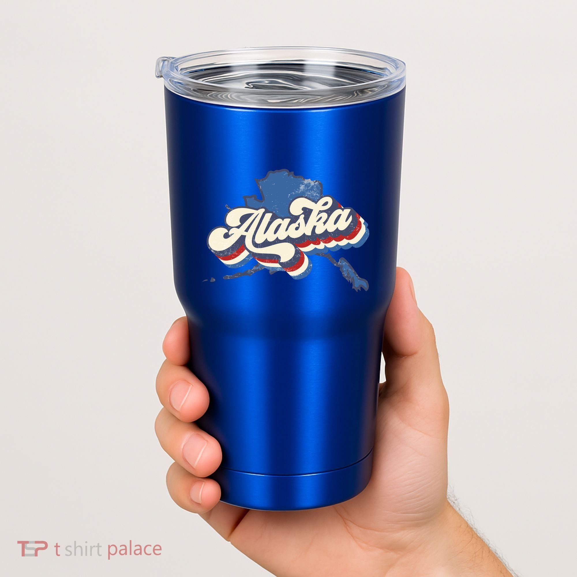 State Of Alaska Retro Logo Tumbler
