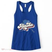 State Of Alaska Retro Logo Women's Tank Top thumb 0