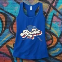 State Of Alaska Retro Logo Women's Tank Top thumb 3