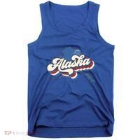 State Of Alaska Retro Logo Tank Top thumb 0