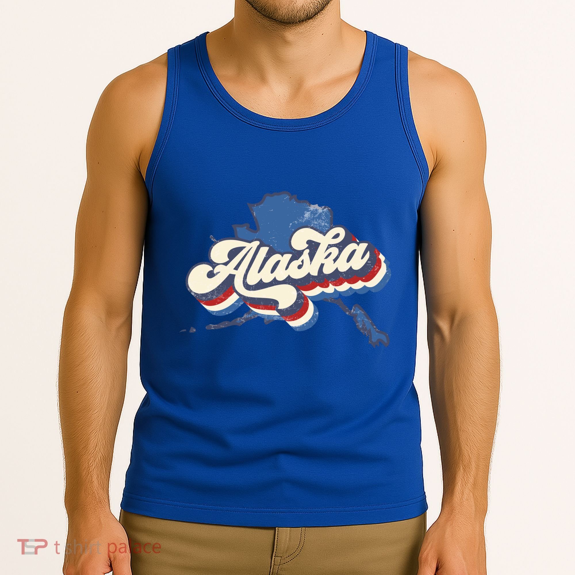 State Of Alaska Retro Logo Tank Top