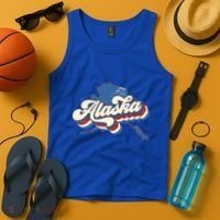 State Of Alaska Retro Logo Tank Top thumb 4