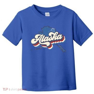 State Of Alaska Retro Logo Toddler T-Shirt
