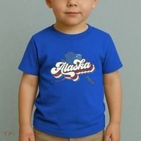 State Of Alaska Retro Logo Toddler T-Shirt thumb 2