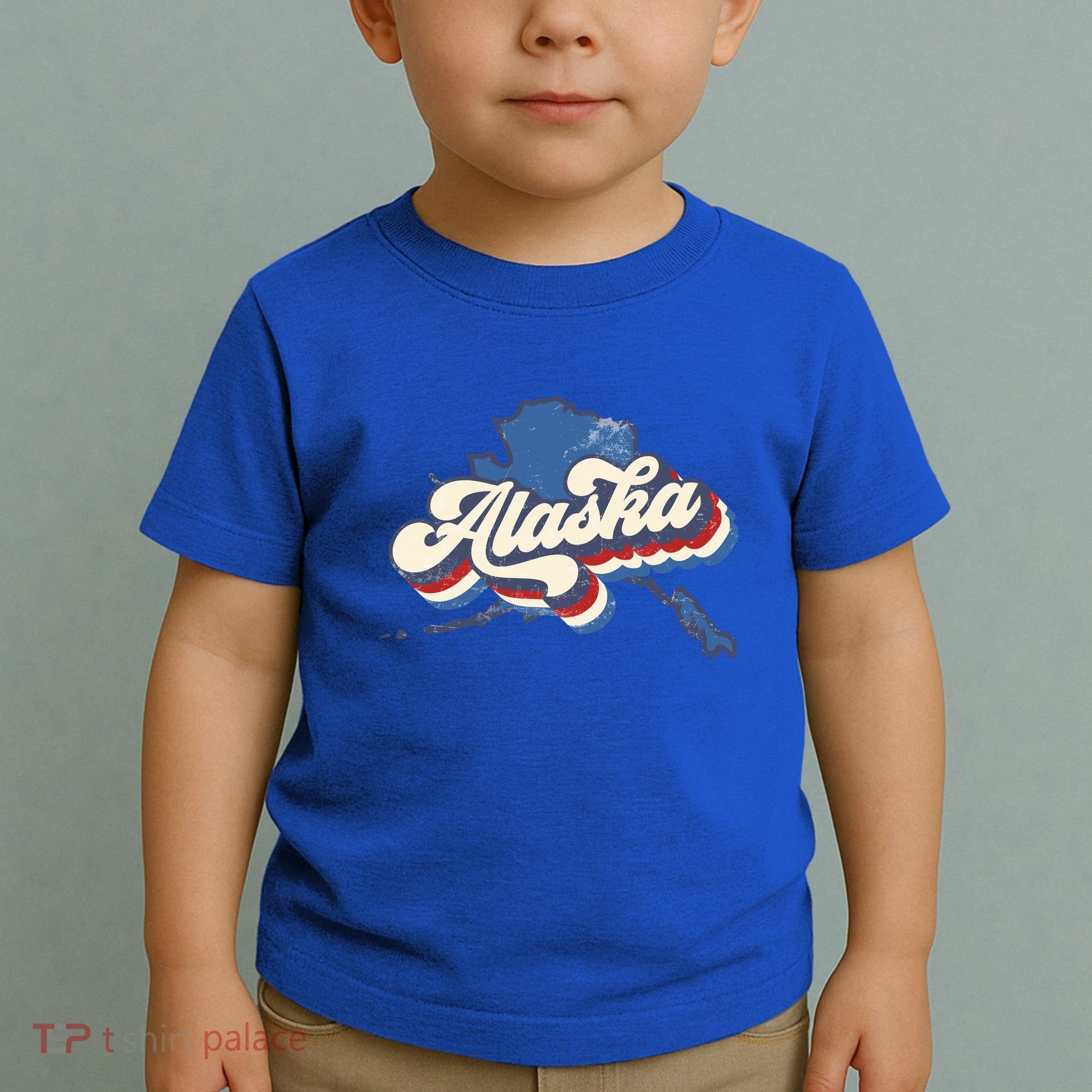 State Of Alaska Retro Logo Toddler T-Shirt
