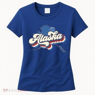 State Of Alaska Retro Logo Women's T-Shirt