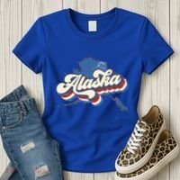 State Of Alaska Retro Logo Women's T-Shirt thumb 3