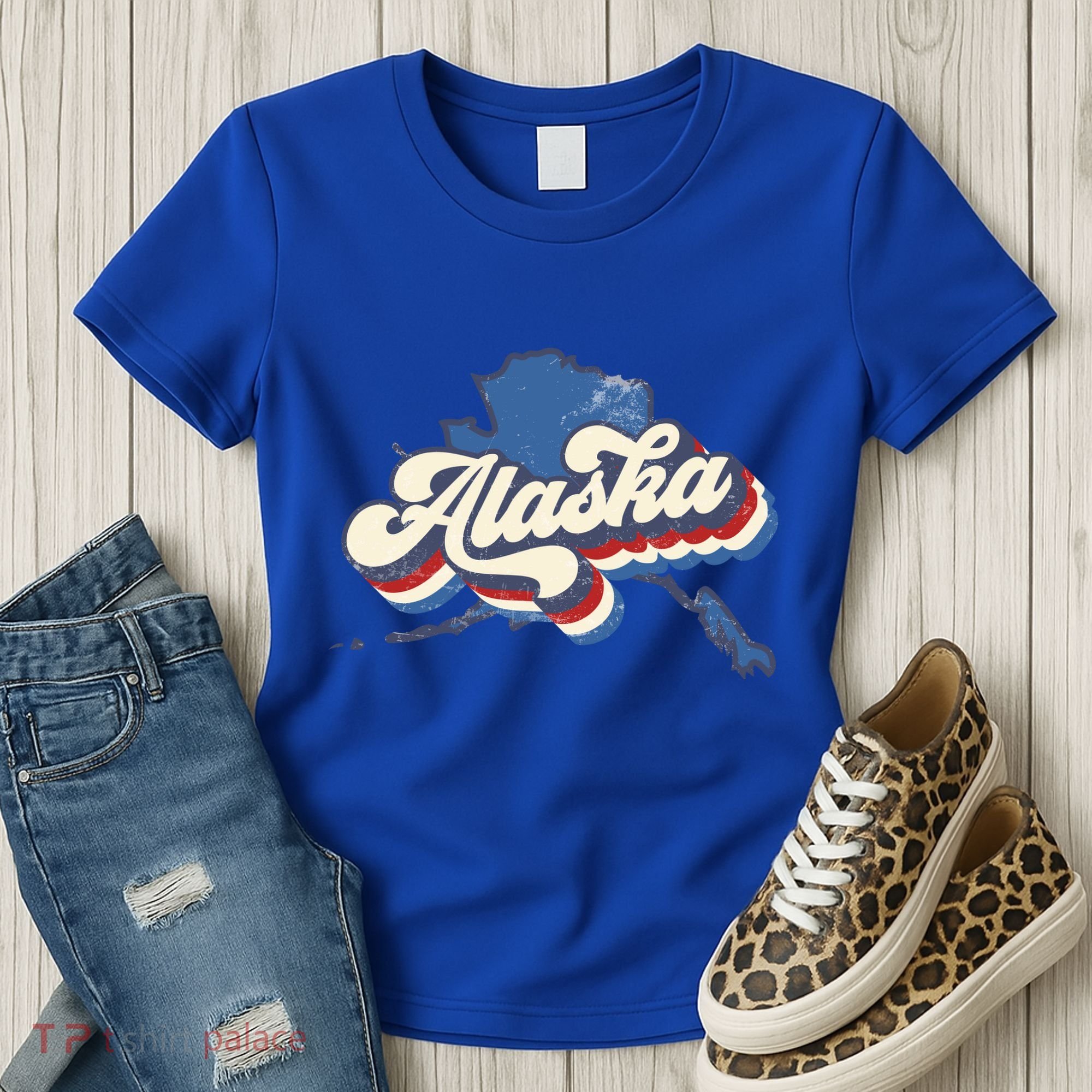State Of Alaska Retro Logo Women's T-Shirt