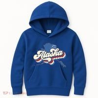 State Of Alaska Retro Logo Kids Hoodie thumb 0