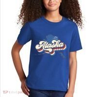 State Of Alaska Retro Logo Kids T-Shirt thumb 2