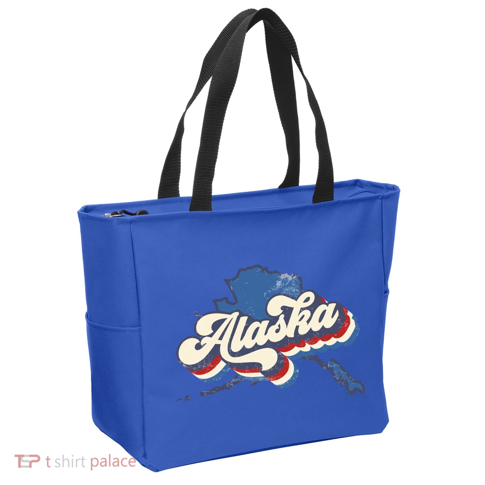 State Of Alaska Retro Logo Tote Bag