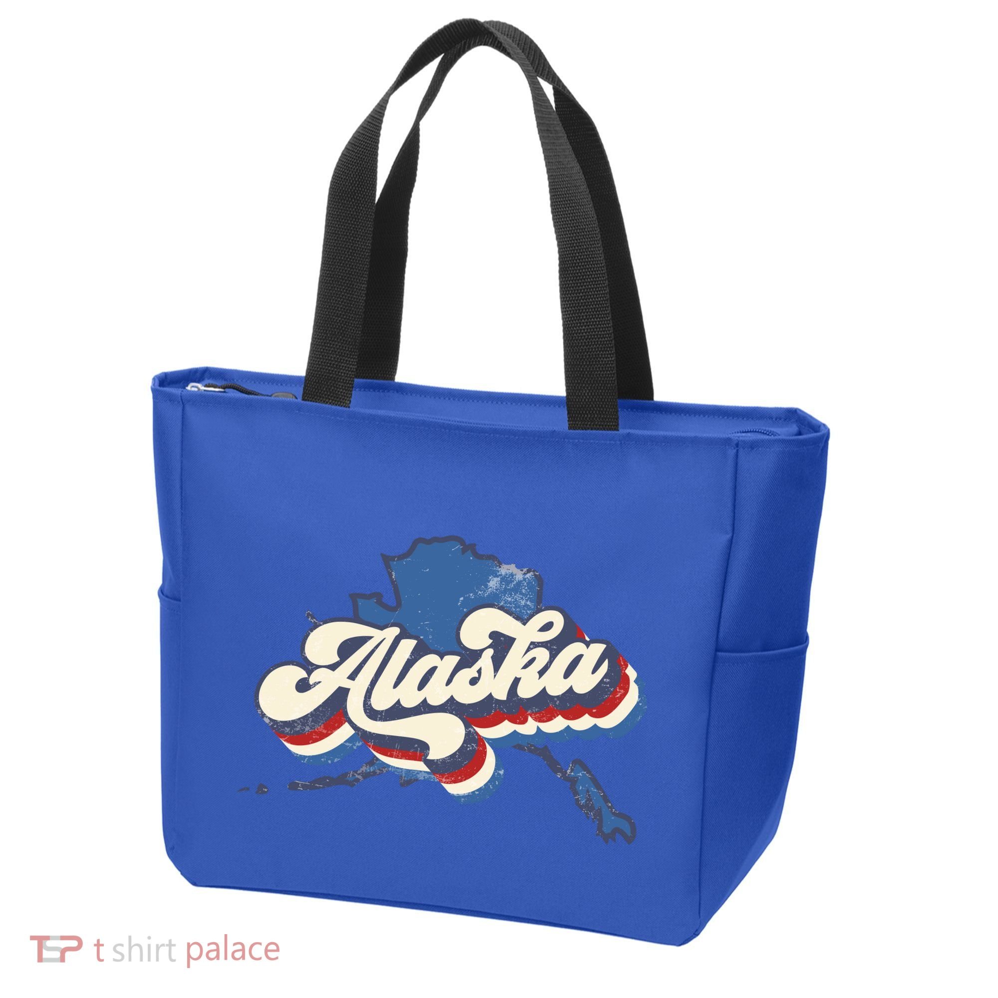 State Of Alaska Retro Logo Tote Bag