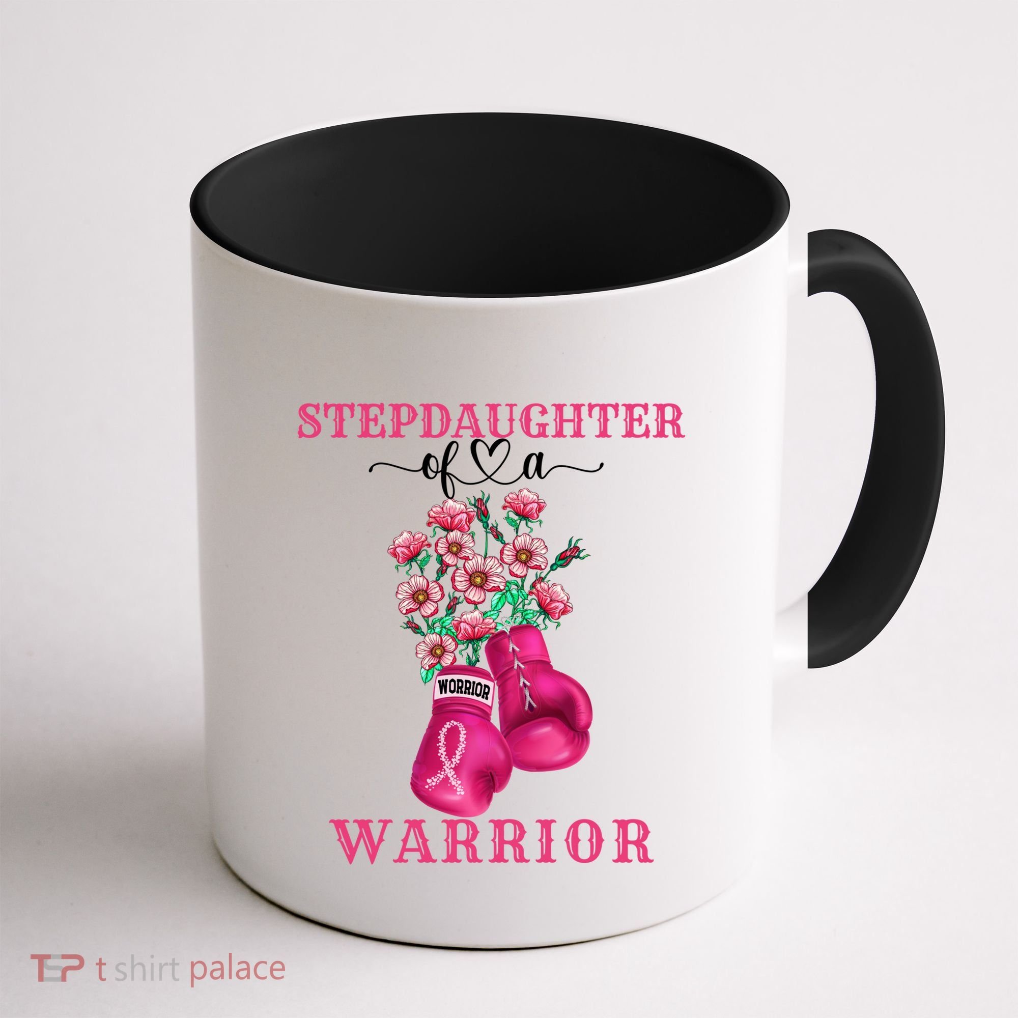 Stepdaughter Of A Warrior Breast Cancer Awareness Support Gift Coffee Mug