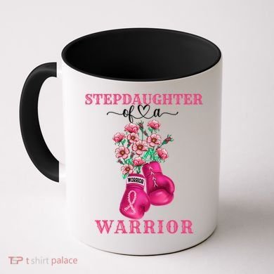 Stepdaughter Of A Warrior Breast Cancer Awareness Support Gift Coffee Mug