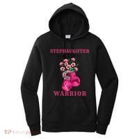 Stepdaughter Of A Warrior Breast Cancer Awareness Support Gift Women's Hoodie thumb 0
