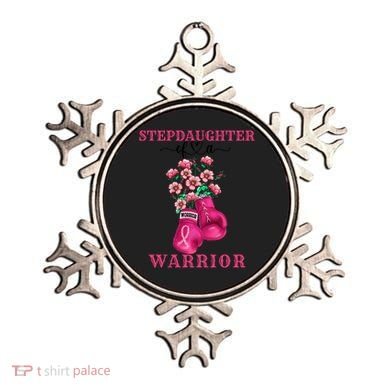 Stepdaughter Of A Warrior Breast Cancer Awareness Support Gift Ornament