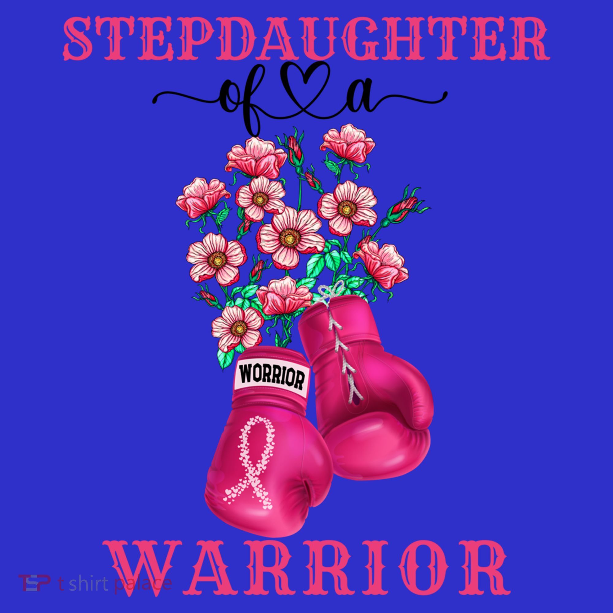 Stepdaughter Of A Warrior Breast Cancer Awareness Support Gift Visor