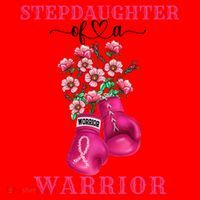 Stepdaughter Of A Warrior Breast Cancer Awareness Support Gift Santa Hat thumb 1
