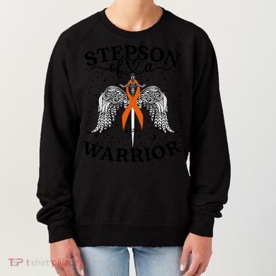 Stepson Of A Warrior Leukemia Cancer Awareness Support Squad Gift Women's Sweatshirt