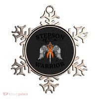 Stepson Of A Warrior Leukemia Cancer Awareness Support Squad Gift Ornament thumb 0