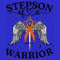 Stepson Of A Warrior Leukemia Cancer Awareness Support Squad Gift Coaster thumb 2