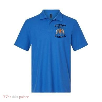 Stepson Of A Warrior Leukemia Cancer Awareness Support Squad Gift Polo