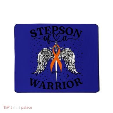 Stepson Of A Warrior Leukemia Cancer Awareness Support Squad Gift Mousepad