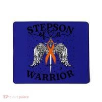 Stepson Of A Warrior Leukemia Cancer Awareness Support Squad Gift Mousepad thumb 0