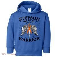Stepson Of A Warrior Leukemia Cancer Awareness Support Squad Gift Toddler Hoodie thumb 0