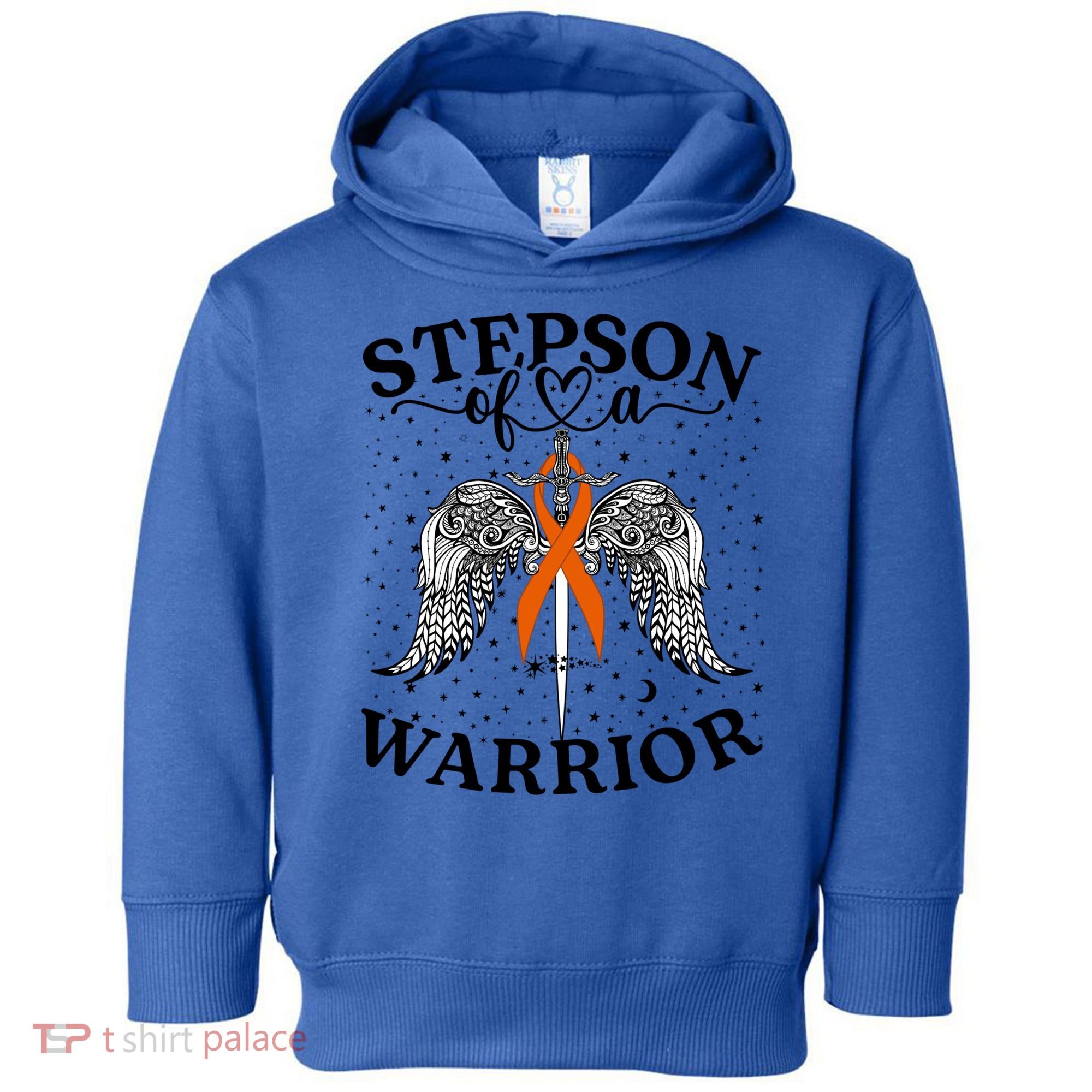Stepson Of A Warrior Leukemia Cancer Awareness Support Squad Gift Toddler Hoodie
