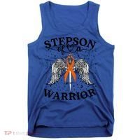 Stepson Of A Warrior Leukemia Cancer Awareness Support Squad Gift Tank Top thumb 0