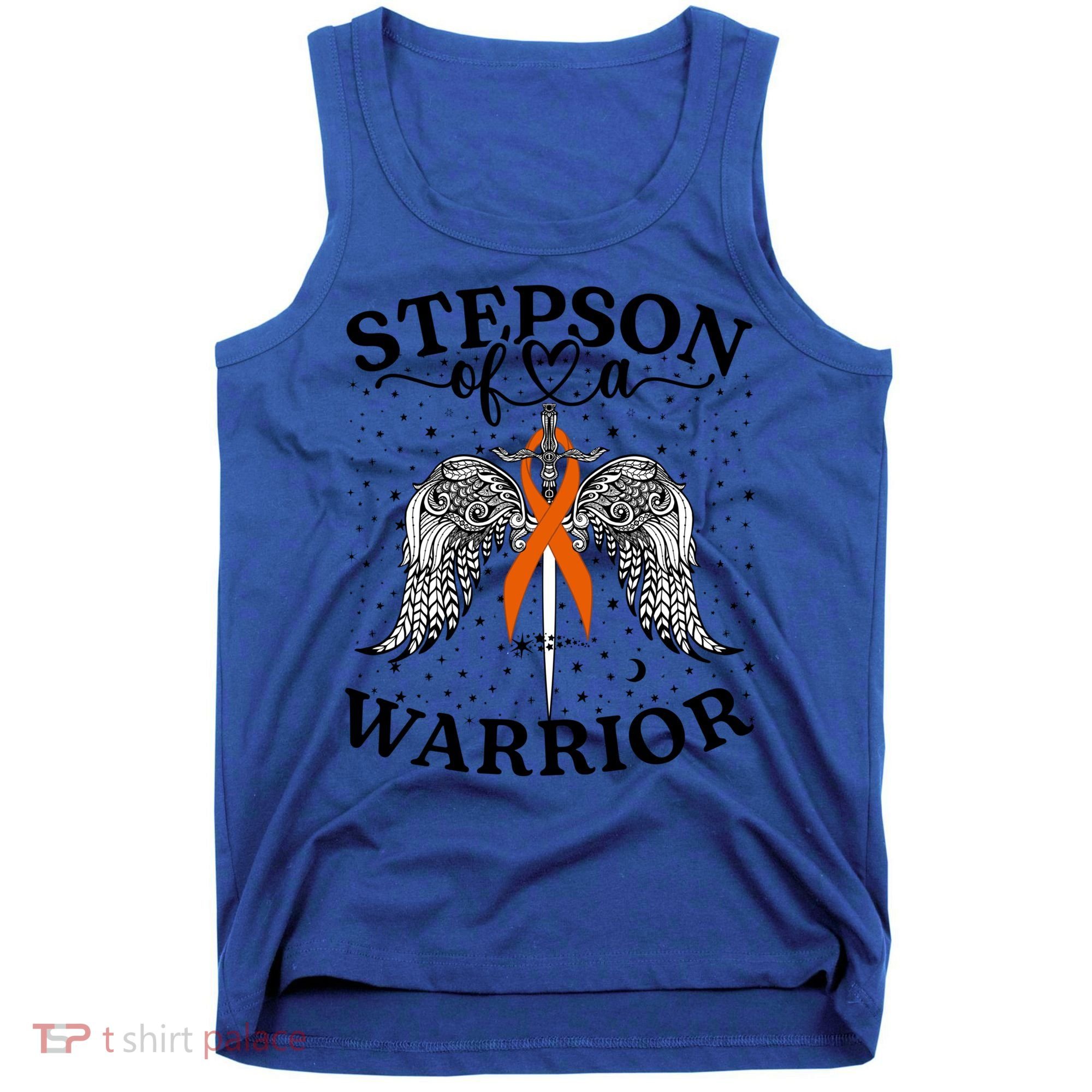 Stepson Of A Warrior Leukemia Cancer Awareness Support Squad Gift Tank Top