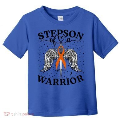 Stepson Of A Warrior Leukemia Cancer Awareness Support Squad Gift Toddler T-Shirt