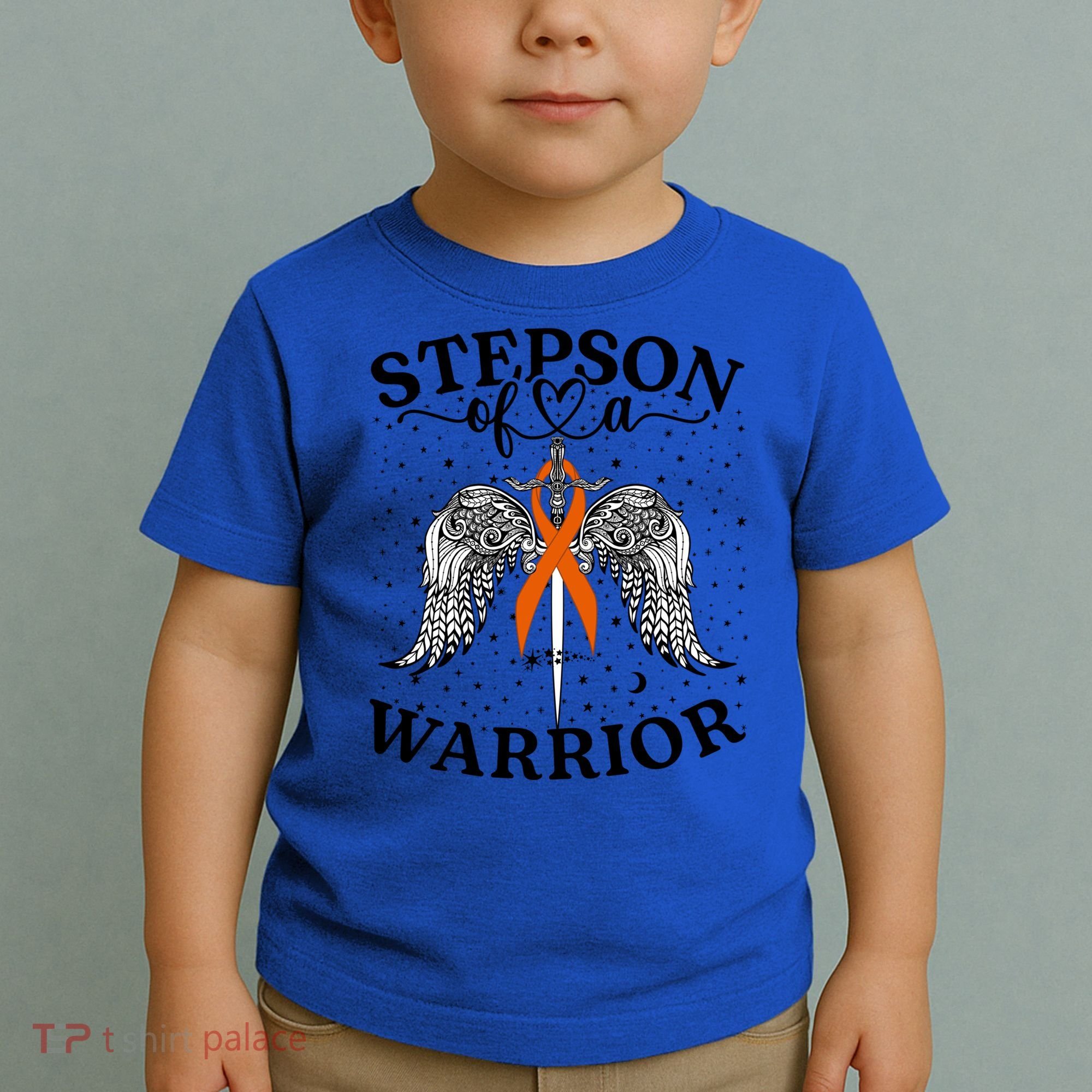 Stepson Of A Warrior Leukemia Cancer Awareness Support Squad Gift Toddler T-Shirt