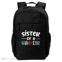 Sister Of A Warrior Autism Awareness Backpack thumb 0