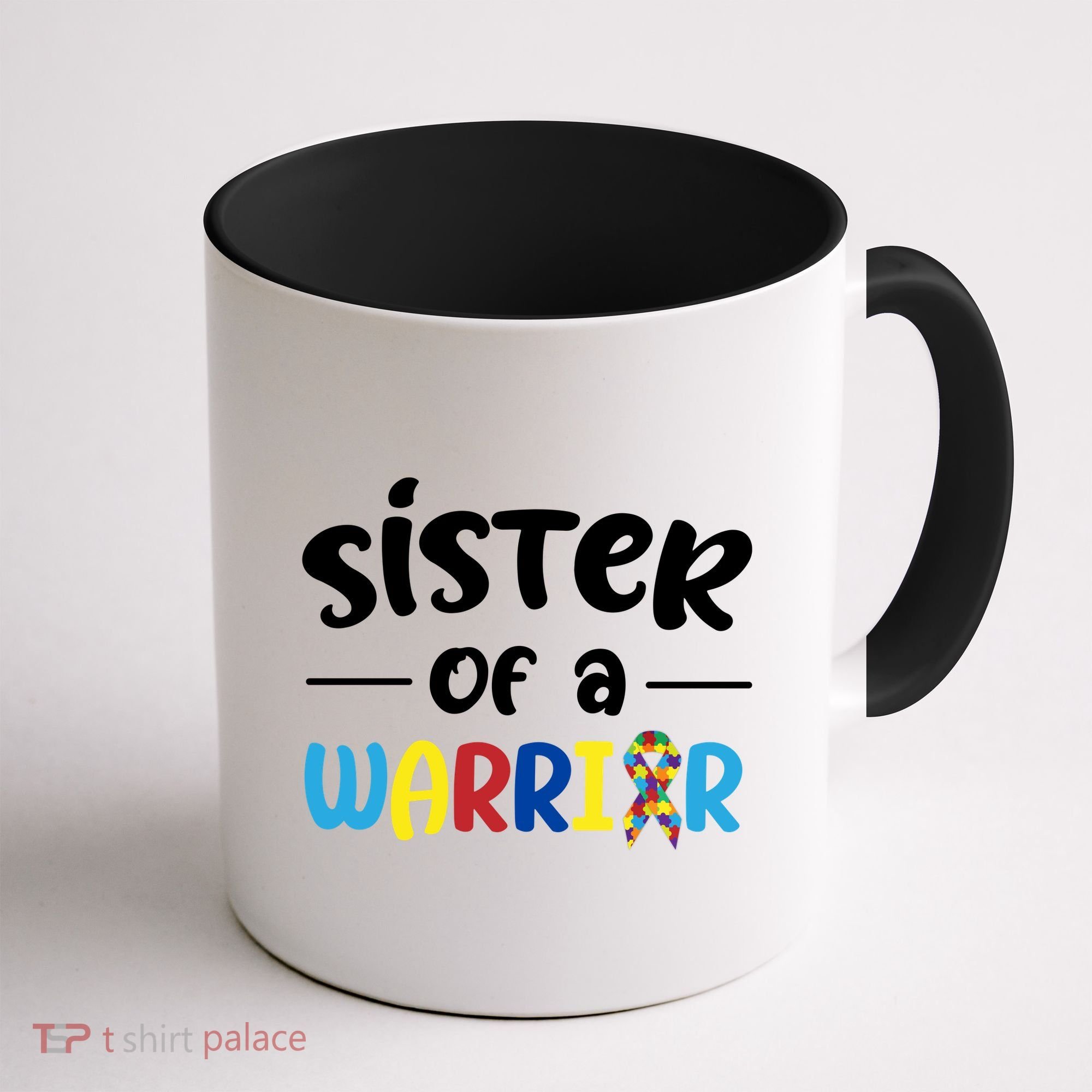 Sister Of A Warrior Autism Awareness Coffee Mug