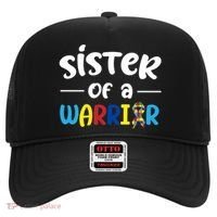 Sister Of A Warrior Autism Awareness Hat thumb 0