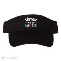 Sister Of A Warrior Autism Awareness Visor thumb 0
