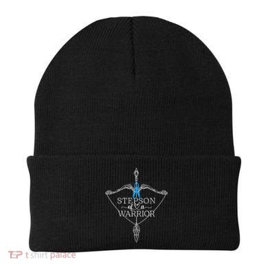 Stepson Of A Warrior Prostate Cancer Awareness Support Squad Gift Beanie