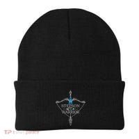 Stepson Of A Warrior Prostate Cancer Awareness Support Squad Gift Beanie thumb 0