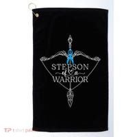 Stepson Of A Warrior Prostate Cancer Awareness Support Squad Gift Golf Towel thumb 0