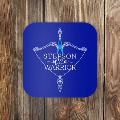 Stepson Of A Warrior Prostate Cancer Awareness Support Squad Gift Coaster
