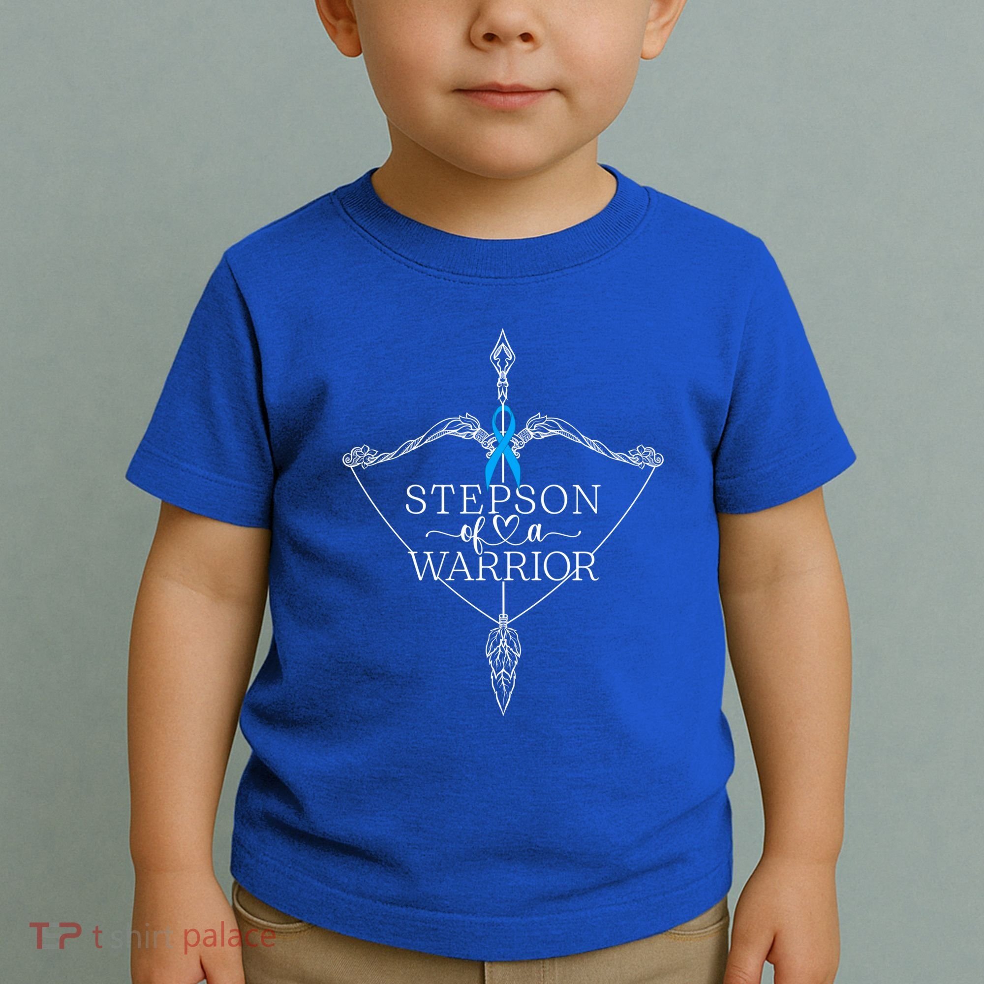 Stepson Of A Warrior Prostate Cancer Awareness Support Squad Gift Toddler T-Shirt