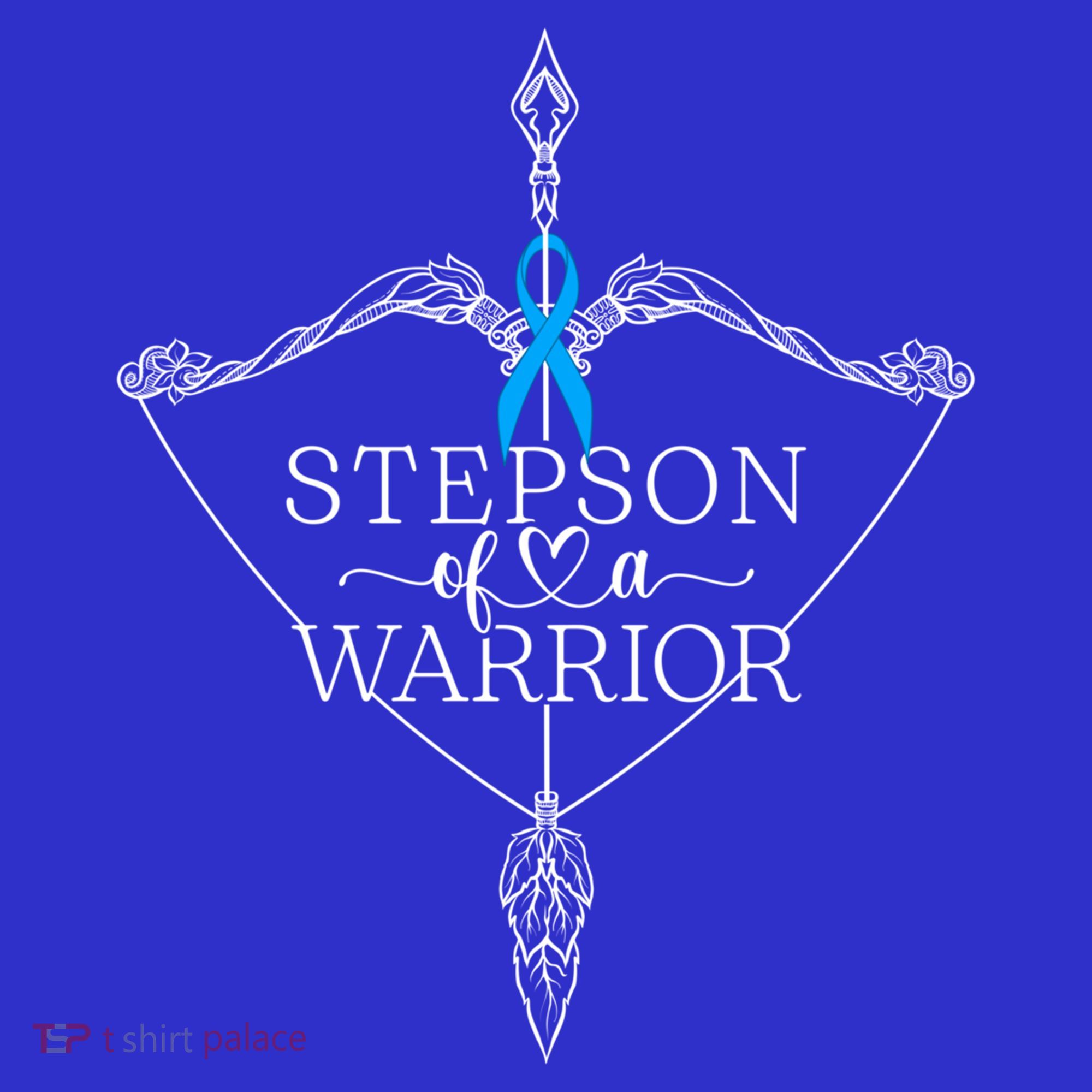 Stepson Of A Warrior Prostate Cancer Awareness Support Squad Gift Kids T-Shirt