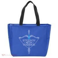 Stepson Of A Warrior Prostate Cancer Awareness Support Squad Gift Tote Bag thumb 0