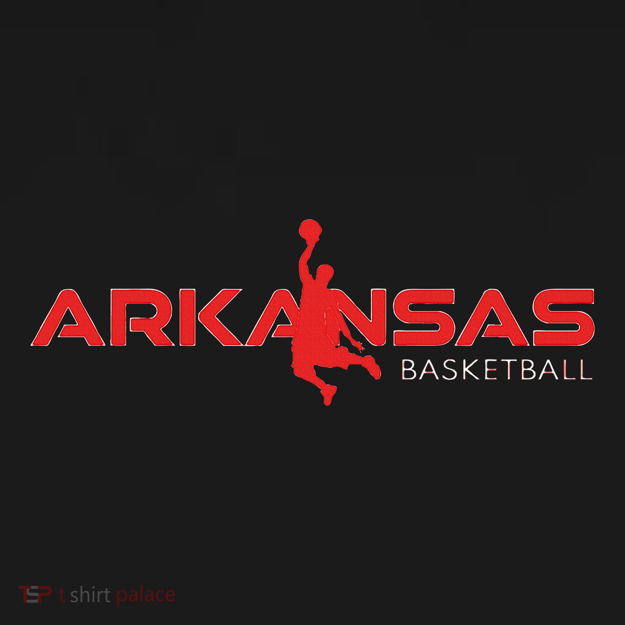 State Of Arkansas Basketball Fan Souvenir Dunking Silhouette Long Sleeve Shirt